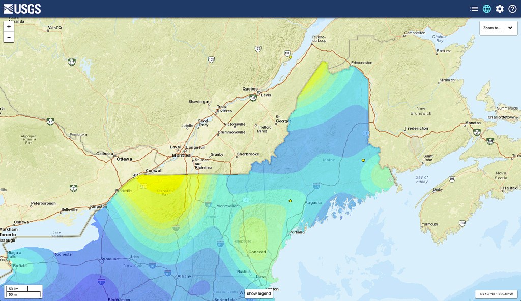 Maine has had 4 minor earthquakes in the past week
