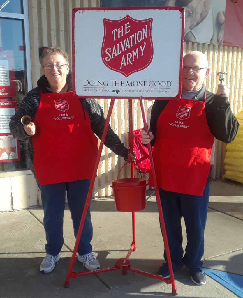 Salvation Army volunteer bellringers