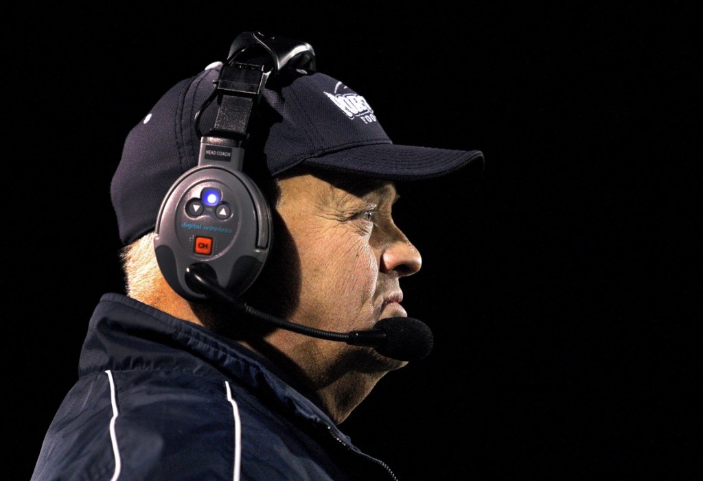 Jim Hartman, head coach of the Portland High football program from 2012-18, is returning to Yarmouth High. He led the Clippers to back-to-back Class C state football titles in 2010 and 2011. (Staff Photo by Gabe Souza)