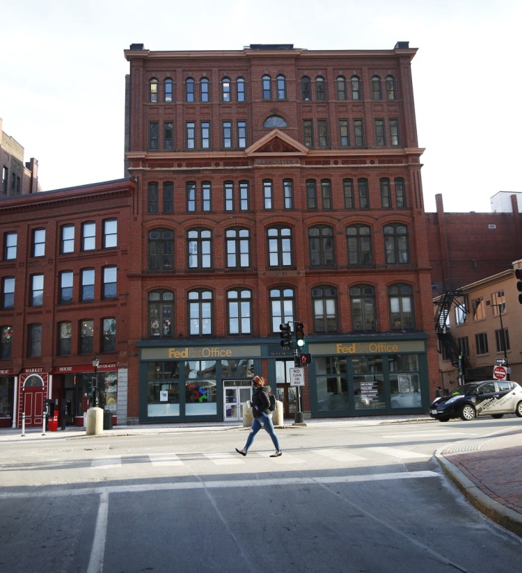 The third, fourth and fifth floors of the Lancaster Block building at 50 Monument Square in Portland would be turned into 21 studio and one- and two-bedroom apartments, according to plans submitted by PK Realty Management.