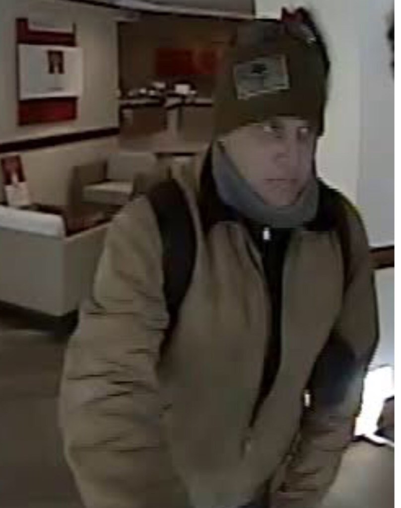 Police released a screen grab of a suspected bank robber who robbed the Bank of America at One City Center in Portland on Thursday, Jan. 3, 2019.