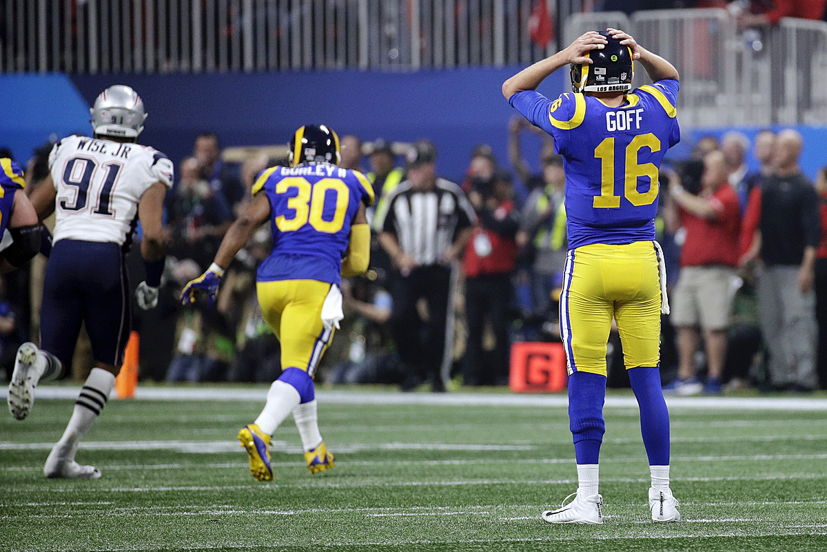 Jared Goff, Rams' electric offense shorts out in Super Bowl defeat