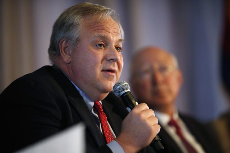 Former oil and gas industry lobbyist David Bernhardt, President Trump's choice to lead the Interior Department,  appeared before the Senate Energy and Natural Resources Committee on Thursday.