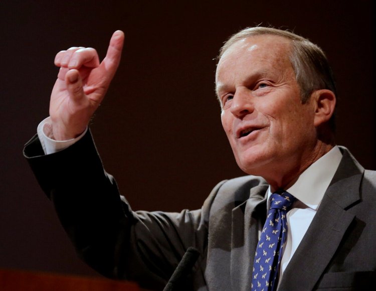 Republican U.S Senate candidate Todd Akin addresses supporters during a campaign event in Kansas City, Mo., in Nov. 2012.