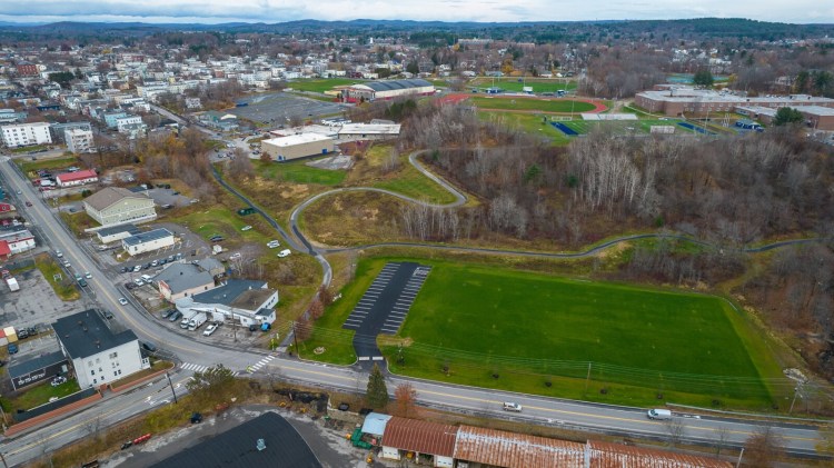 The soccer field at the bottom of Bartlett Hill in Lewiston, pictured in November 2021, has since been named Mike McGraw Park. The Lewiston Youth Advisory Council will hold a "Celebrating Lewiston" event June 25, which will also announce a 10-year sponsorship for the new park. 