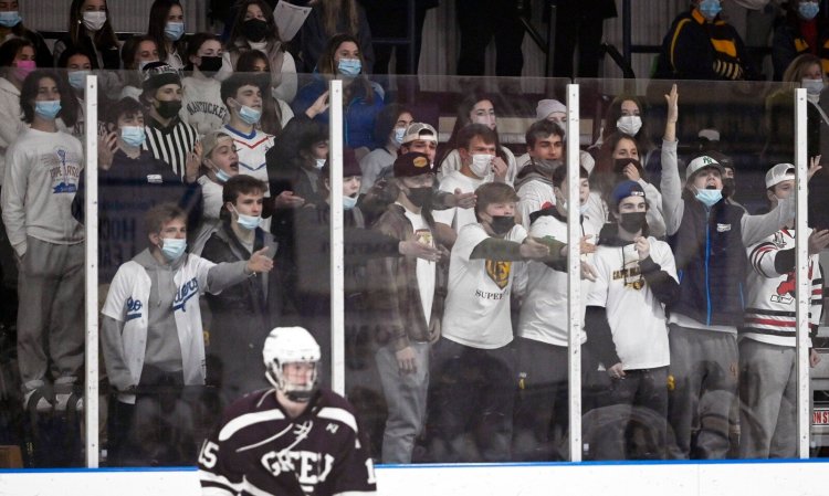 Even though the City of Portland ends its indoor mask mandate on Thursday, fans will be required to wear masks at Troubh Ice Arena and other venues in the city hosting high school playoff games.