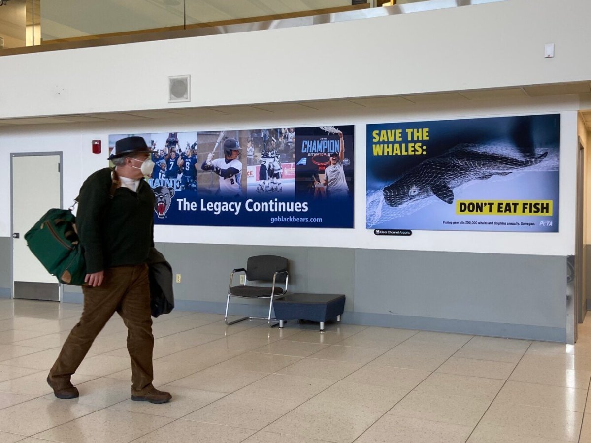 PETA sign at Jetport