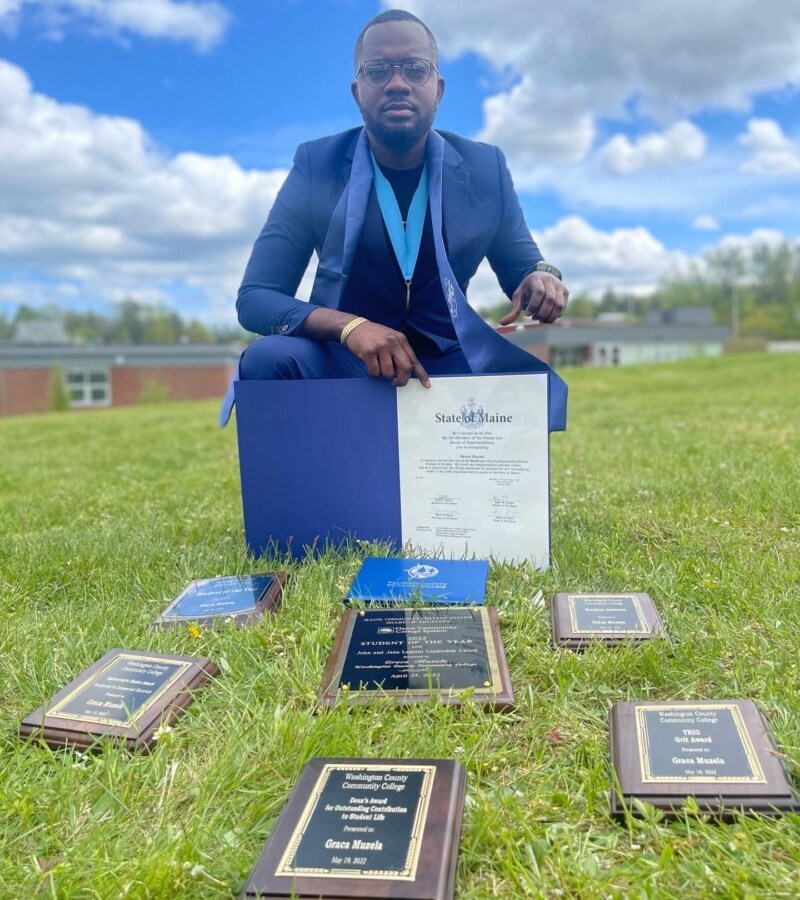 Graca Muzela was just named the Washington County Community College Student of the Year.