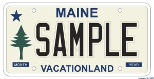 Maine Retro License Plates