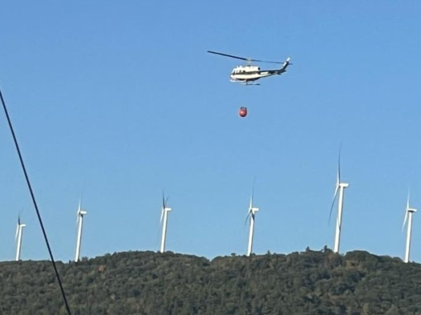 Crews battling woods fire in Dixfield