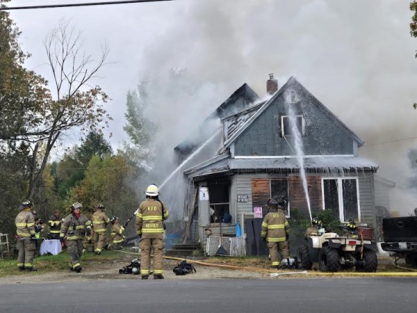Two dogs die in Kingfield house fire; home destroyed
